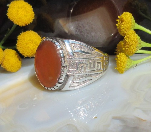 Anello orientale onice - Ω,