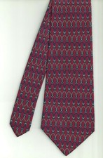 ? Cravatta Uomo ANGELO MARINO NAPOLI 100% Seta Made Italy Rossa Fantasia 10cm 