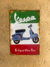 Insegna Vespa Tricolore  The Original Italian  Classic 20x30