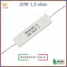 Resistenze 20W watt resistenza di in ceramica ceramiche 1,5 ohm resistore a filo