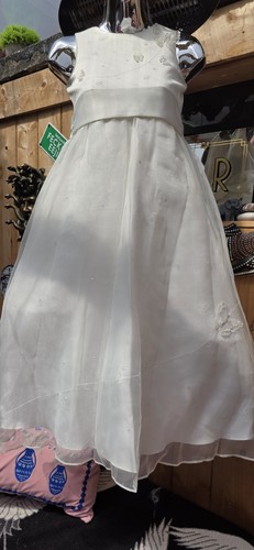 Abito bambina avorio organza