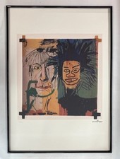 Jean-Michel Basquiat : Lithographie numérotée 50 par 70 cm. Vendue Encadrée
