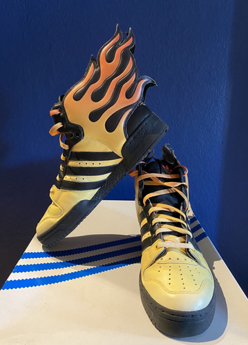 Adidas jeremy scott flames - jeremy,