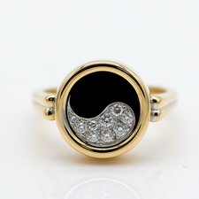 Anello Yin&Yang 585/14K Oro