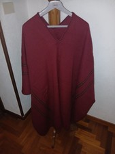 poncho  rosso uomo,  originale