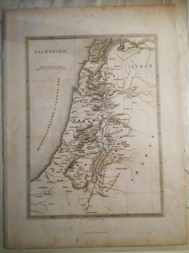 Stampa antica della palestina - stampa,