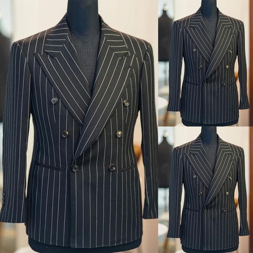 Tuta uomo nera - , pinstripe
