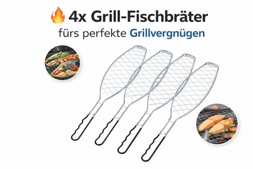 Girarrosto pesce acciaio - 4x,