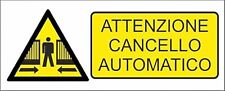 CARTELLO SEGNALETICO -