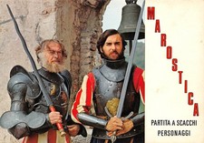 Cartolina Marostica Partita a scacchi Personaggi