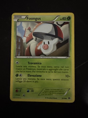 Carta pokemon foongus 99 - pokemon, 8/99