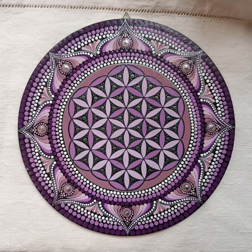 Mandala dipinto mano - mandala, fiore