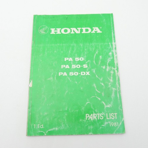 Catalogo ricambi honda - pa, s