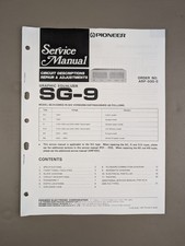 Pioneer SG-9 Equalizzatore