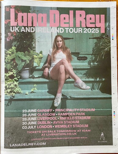 Lana del rey tour 2025 - rey,
