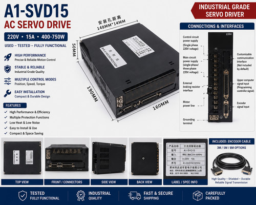 Servo motor driver svd15 - ac, a1-svd15
