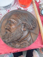 grande piatto in bronzo