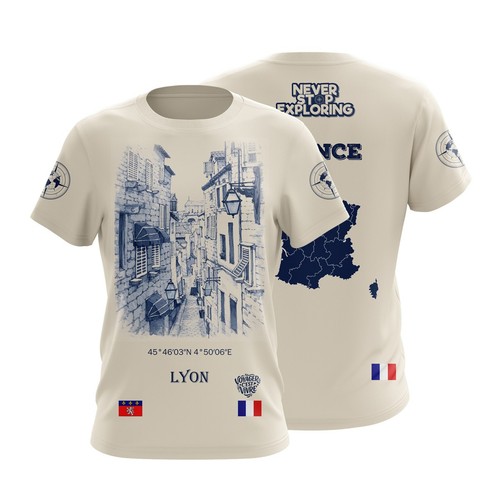 Shirt grafica vintage lione - t-shirt,