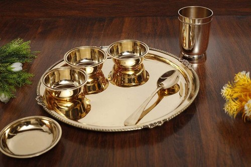 Set pranzo ottone puro - in,