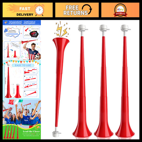 Corni stadio vuvuzela rosse - corni,