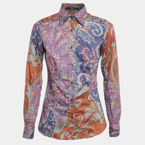Camicia etro viola - etro, marrone