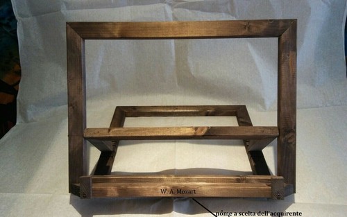 Leggio legno massello con - in,