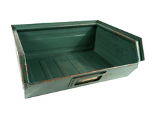 Olivetti - Contenitore a bocca di lupo cassetta anni 50 vintage raro