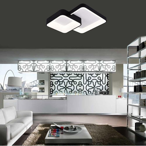 Plafoniera led quadrati 3 - plafoniera,