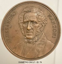MANZONI ALESSANDRO 1785.1873 SCRITTORE MED. CINQUANTENARIO DELLA MORTE 1873.1923