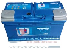 BATTERIA AUTO 100Ah 850A 12V 353x175x190 IRIDIUM CHROME TOP URANIO - C850