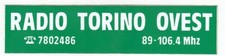 Adesivo RADIO TORINO OVEST