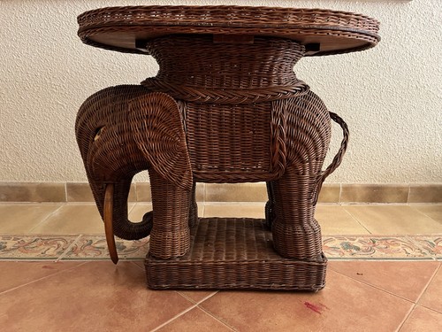 Mesa elefante ratan estilo - mesa,