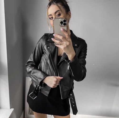 Zara women 100 leather - zara,