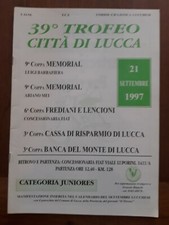 TROFEO CITTA LUCCA, GARA