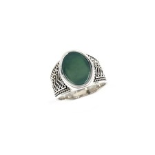 Anello in argento 925 onice