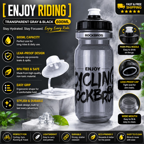 Rockbros borraccia bicicletta - borraccia,