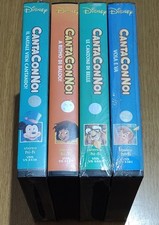 4 vhs Disney CANTA CON NOI volume 1 5 6 7 Baloo/Belle 3 videocassette sigillate