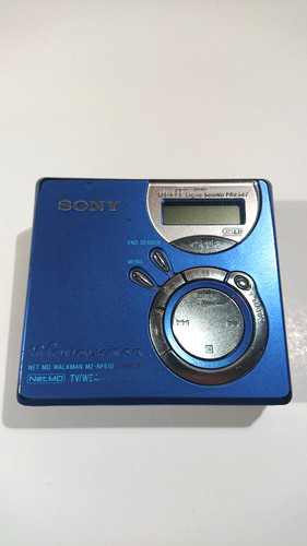 Sony blue walkman minidisc - blue,