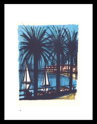 Litografia bernard buffet 1967 - litografia,