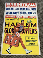 ARGENTO ANNIVERSARIO HARLEM GLOBETROTTERS RARO poster Broadside 1951-52 come nuovo!