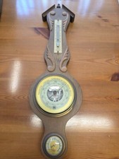 Barometro Termometro Igrometro Vintage in Legno