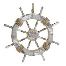 MURALE TIMONE LEGNO NAUTICO