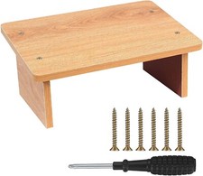 Poggiapiedi La Scrivania, in Legno, Massaggio Piedi, Sgabello Ergonomico per All