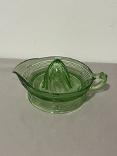 Spremiagrumi vintage in vetro verde Nocciola Atlas