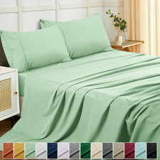 Set lenzuola 4 pezzi serie 2100 hotel lusso ultra morbide tasche profonde lenzuola letto