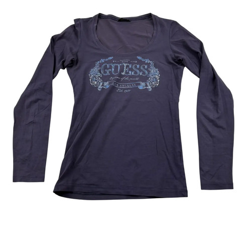 Guess blu notte maglia - maglia, manica