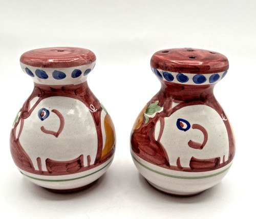 Vietri salt pepper shakers - salt, &