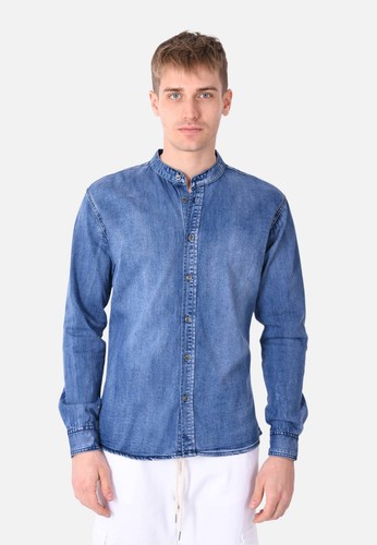 Camicia jeans uomo slim fit - jeans,