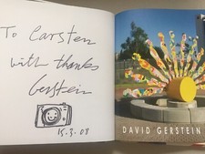 David Gerstein catalogo firmato disegno firma autografo 