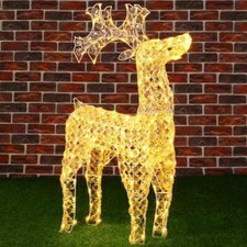 Renna Natalizia Luminosa 3D in